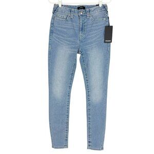 True Religion Women Halle Big T Stretch Blue Super Skinny Denim Jean Size 27 NWT